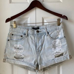 Denim shorts